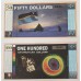 ANTARTICA 1999 - 2001 . ONE 1 - ONE HUNDRED 100 DOLLARS BANKNOTES . SPECIMEN ANTARTICA 1999 - 2001 . ONE 1 - ONE HUNDRED 100 DOLLARS BANKNOTES . SPECIMEN